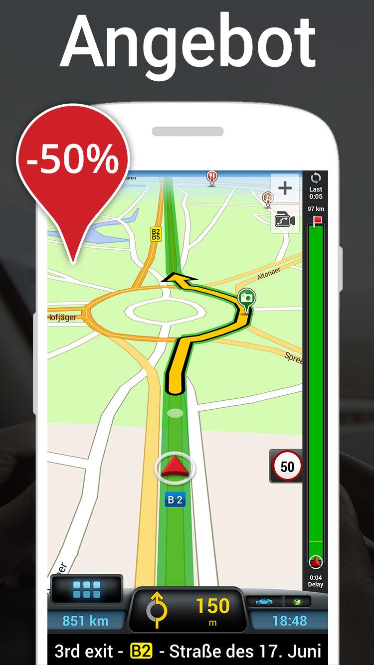 Android application CoPilot UK+Ireland Navigation screenshort