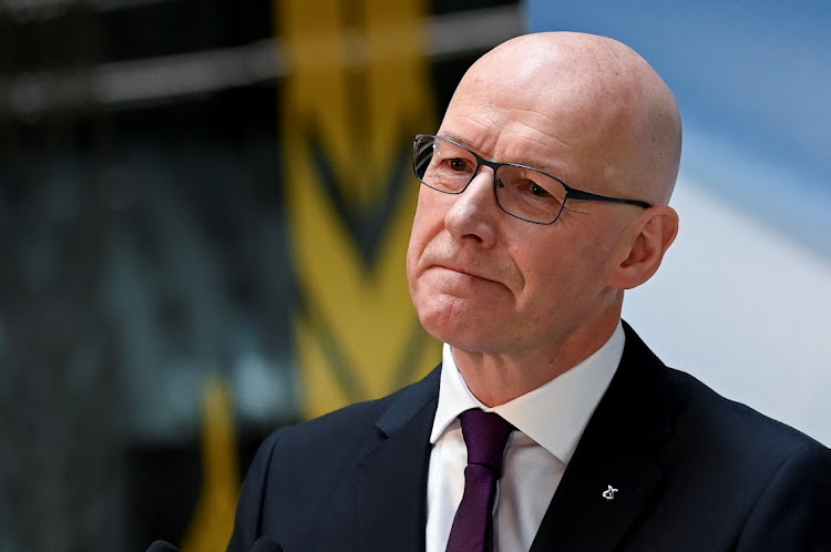 Scottish National Party (SNP) MP John Swinney at an event at Glasgow University, Glasgow, Scotland, May 6 2024. Picture: REUTERS/LESLEY MARTIN
