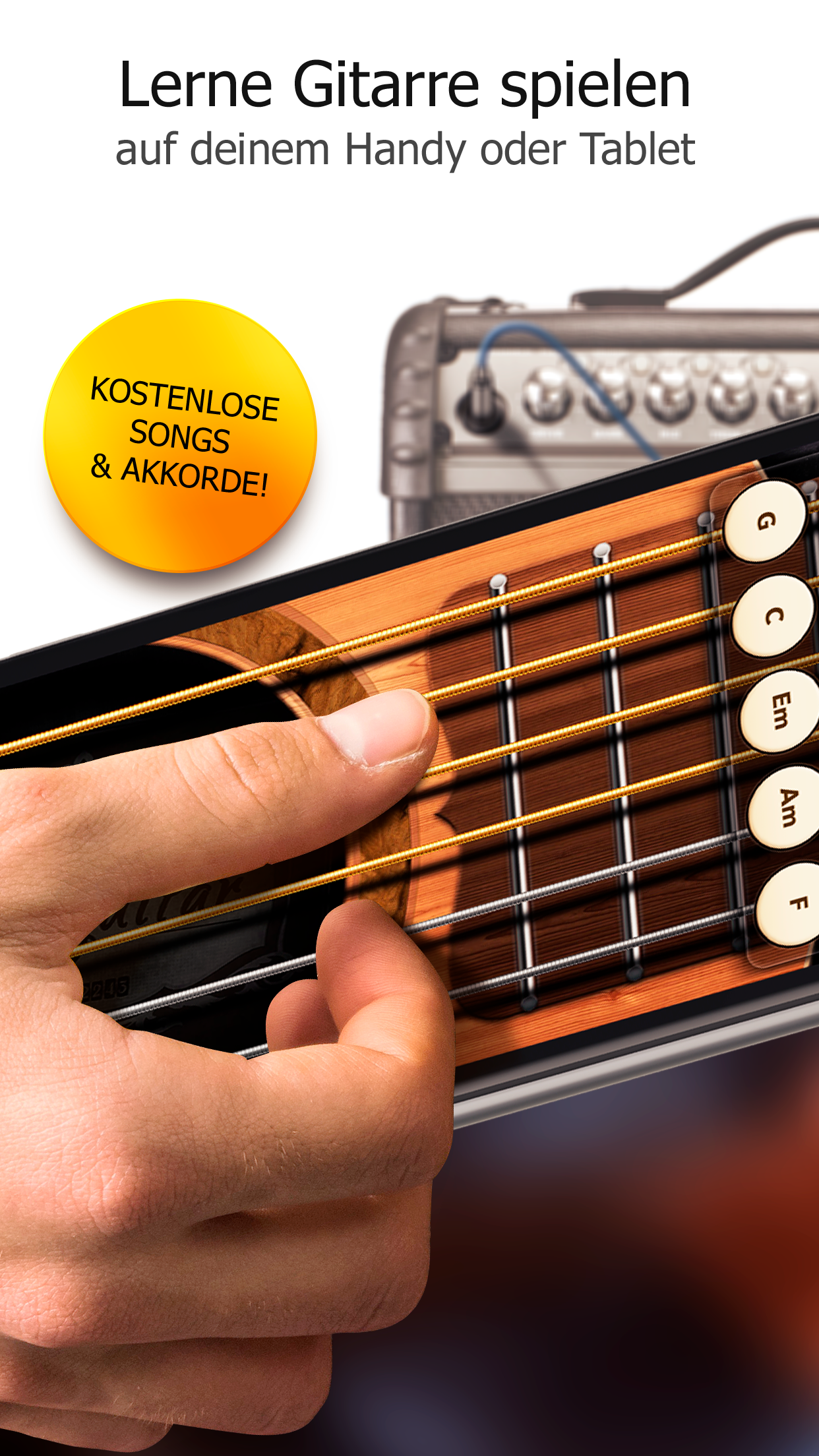 Android application Real Guitar - Music Band Game screenshort