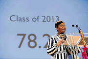 ON YOUR MARKS: Basic Education Minister Angie Motshekga announces the results of the 2013 matric exams
