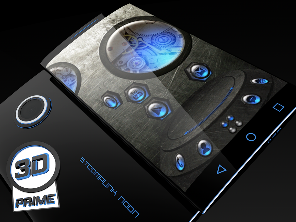 Android application Steampunk Neon - Next Theme screenshort