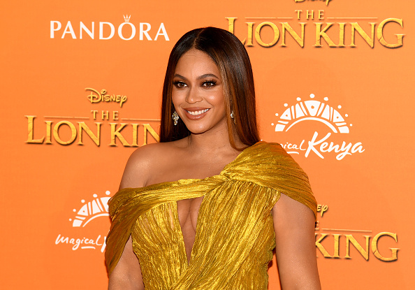 Beyonce Knowles-Carter attends the European Premiere of Disney's "The Lion King" at Odeon Luxe Leicester Square on July 14, 2019 in London, England.