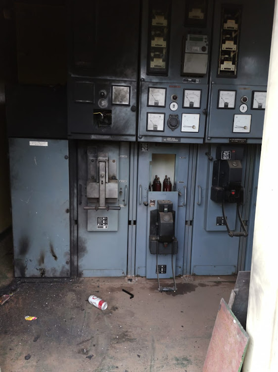 A part of the Wychwood substation that was damaged on Thursday.