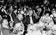 ANC stalwarts Thabo Mbeki, Roger Sishi and Nelson and Winnie Mandela attend a banquet at the Carlton Hotel in 1991. 