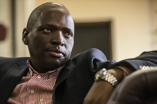 SABC chief operating officer Hlaudi Motsoeneng during an interview in his office in Auckland Park, Johannesburg.