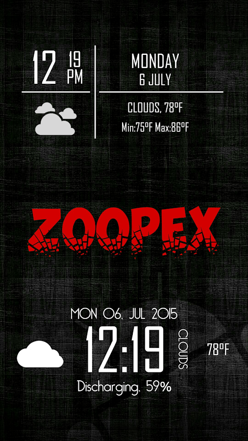    Zoopex for Zooper Widget- screenshot  