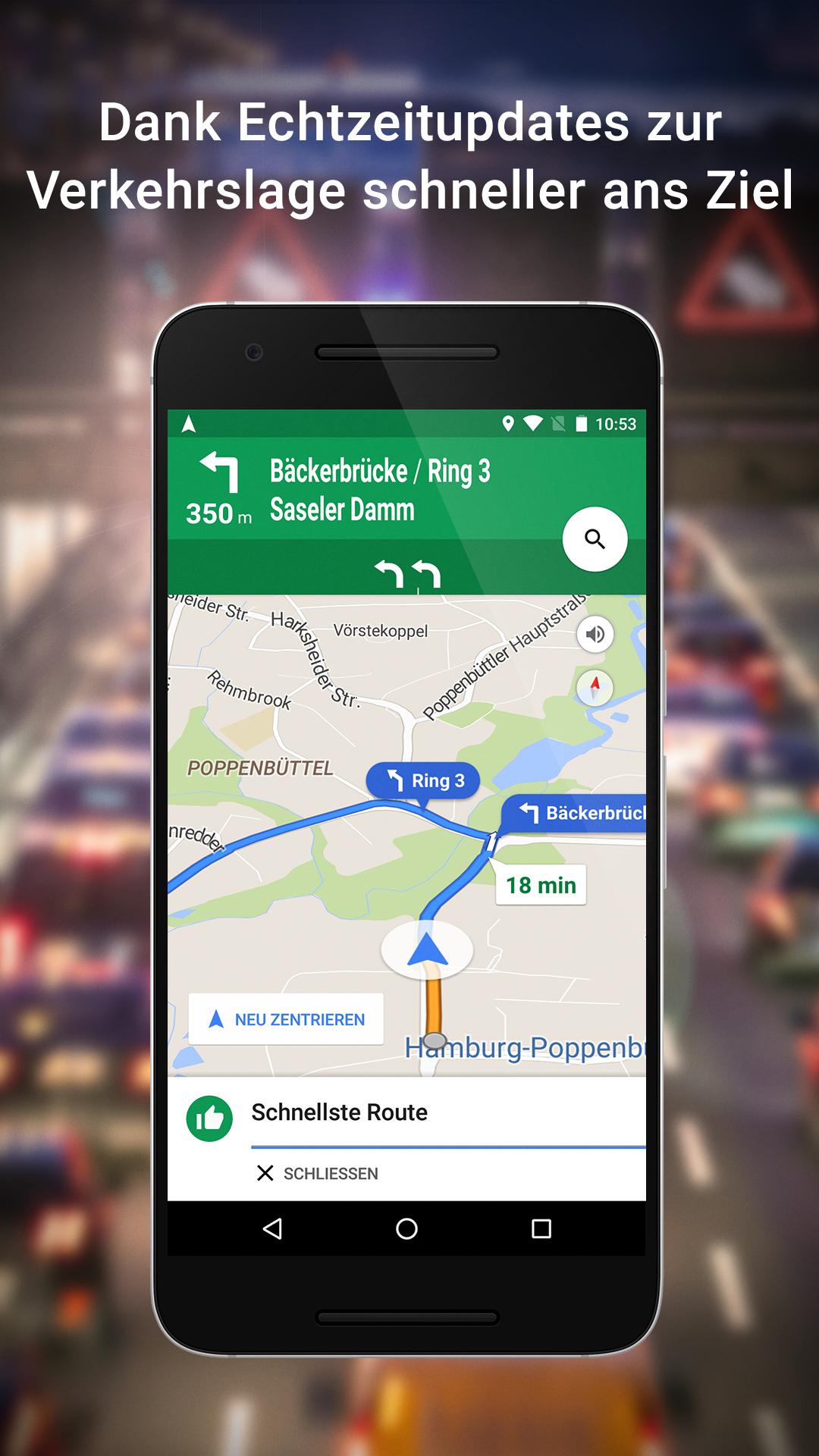 Android application Google Maps screenshort