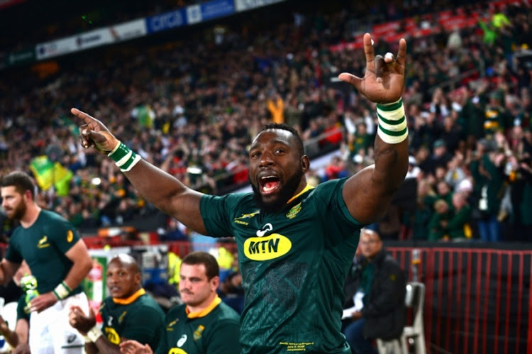 Tendai Mtawarira for the the Springboks during the 2018 Castle Lager Incoming Series match between South Africa and England at Emirates Airline Park on June 09, 2018 in Johannesburg, South Africa.