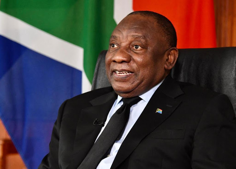 President Cyril Ramaphosa during an interactive session with civil society formations to mark the 16 days of Activism for No Violence Against Women and Children campaign on Wednesday.