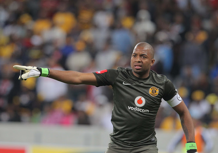 Itumeleng Khune of Kaizer Chiefs during the Absa Premiership match between Ajax Cape Town and Kaizer Chiefs at Cape Town Stadium on May 01, 2013 in Cape Town, South Africa.