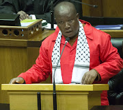 EFF  leader Julius Malema in Parliament. Picture credit: Trevor Samson