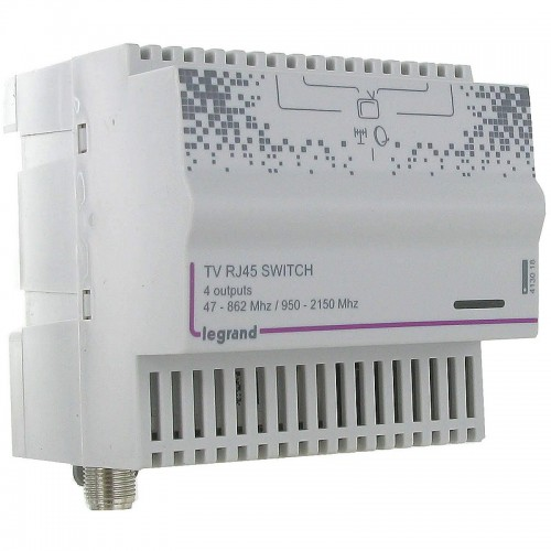 LEGRAND 413019 (F) Répartiteur TNT / Câble opérateur, 4 sorties, RJ45