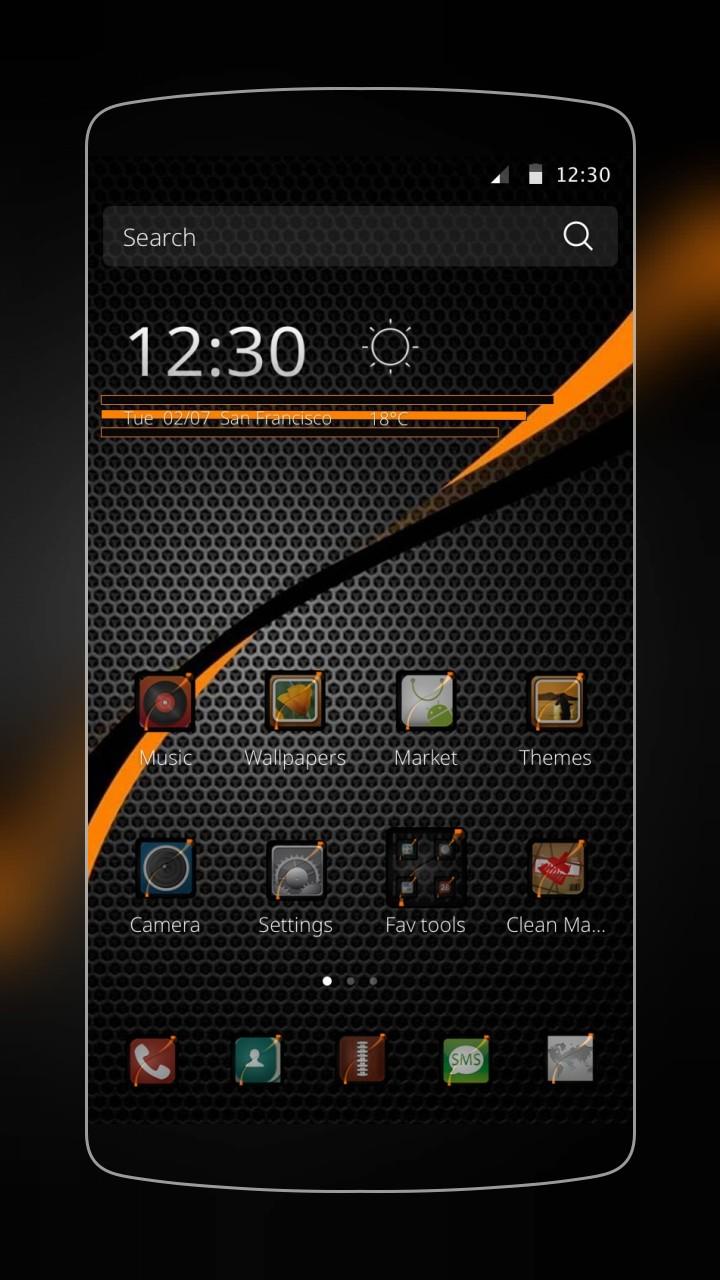 Android application Dark Carbon Fiber screenshort