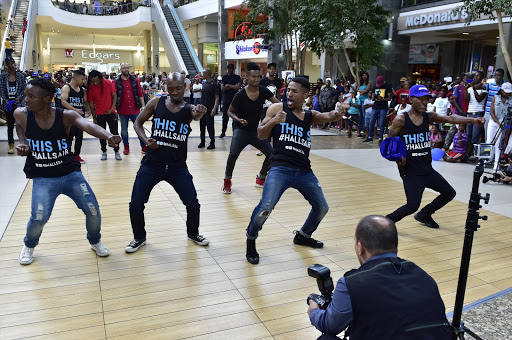 The #HallsAir dance crew show off their moves at Maponya Mall. Picture supplied.