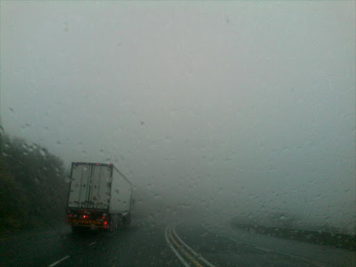 Rainy and icy conditions at Van Reenen's Pass has resulted in calls for people to avoid traveling in the area.