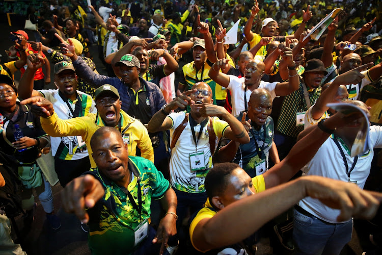 Delegates at the recent 55th ANC national conference at Nasrec in Johannesburg. File photo.