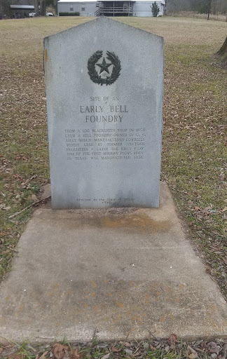 Site of an Early Bell Foundry From a log blacksmith shop in 1854 grew a bell foundry owned by G. A. Kelly which manufactured cowbells widely used by pioneer ox-team freighters. Later the Kelly...