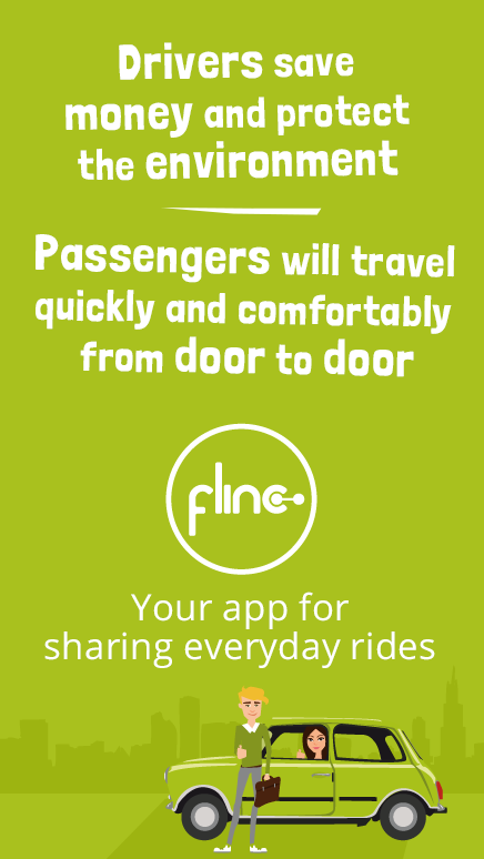 Android application flinc - Ridesharing screenshort