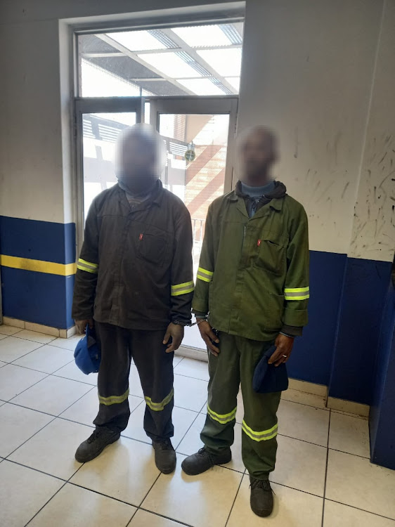 Two suspects were arrested during an operation in Alexandra Township.