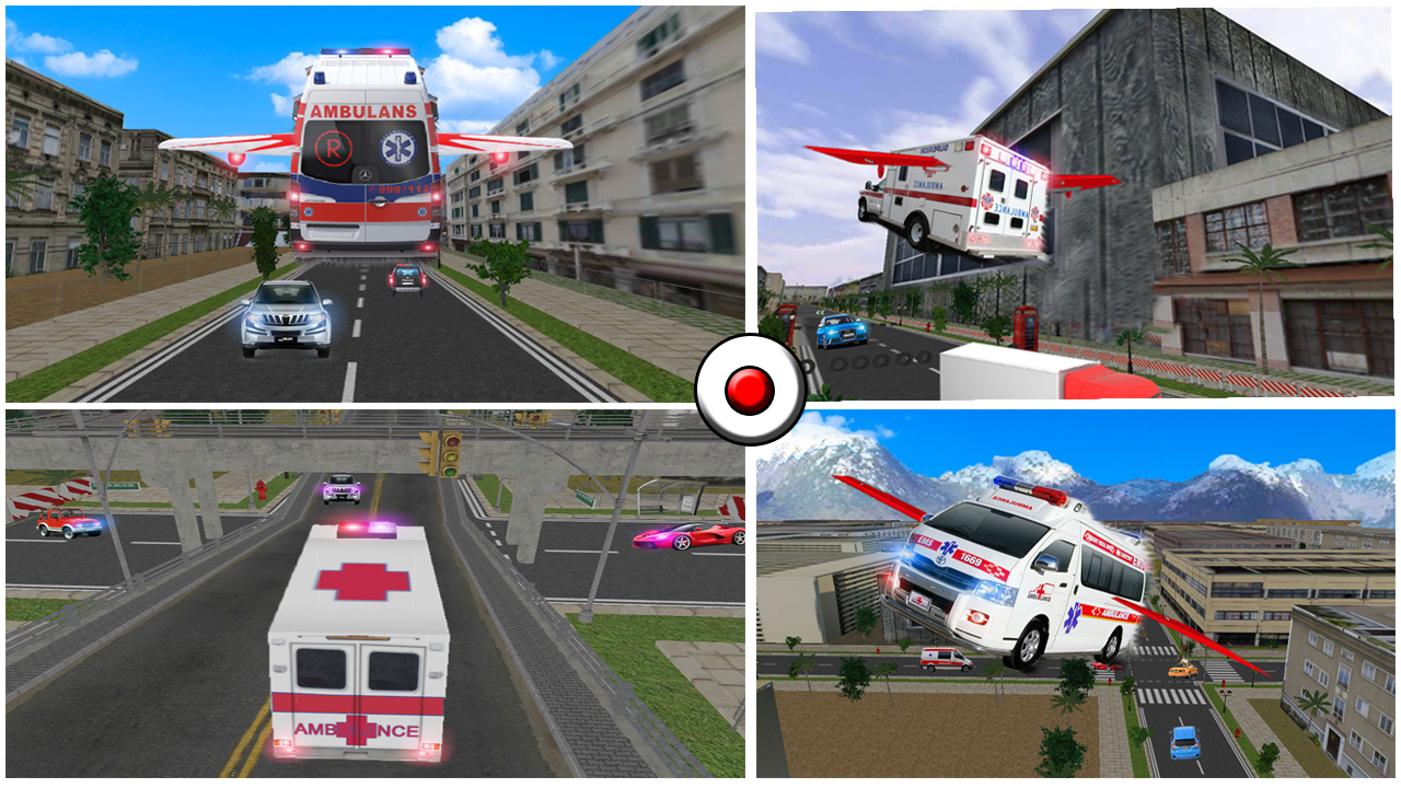 Android application Fly Rescue Ambulance Simulator screenshort