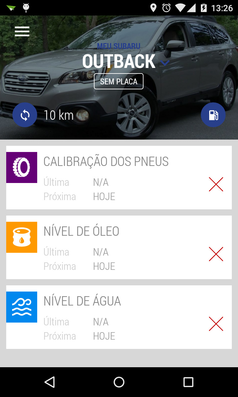 Android application Arion Subaru screenshort