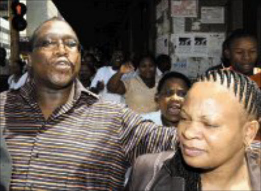 CONTROVERSIAL COUPLE: Thuso Motaung and his wife Mmamontha. © Sowetan.