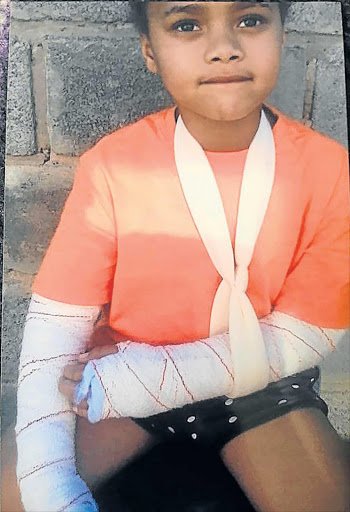 DEMANDING JUSTICE: A Breidbach parent is suing the departments of education and health for R400000 each for negligence. The claim follows an injury to his daughter at the Breidbach Primary school in May Picture: SUPPLIED