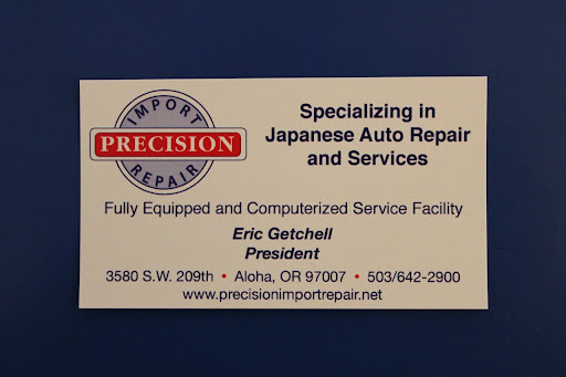 Auto Repair Shop «Precision Import Repair Inc», reviews and photos, 3150 SE Tualatin Valley Hwy, Hillsboro, OR 97123, USA