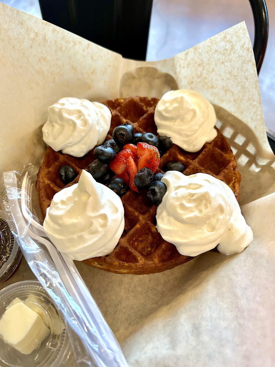 Gluten-Free Waffles at THE STATION Café