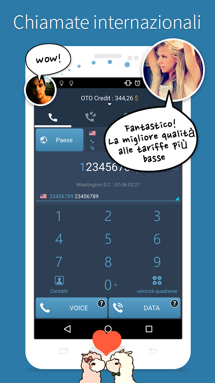 Android application OTO Global International Calls screenshort