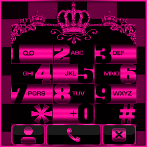 Download Pink Chess Crown Dialer theme For PC Windows and Mac