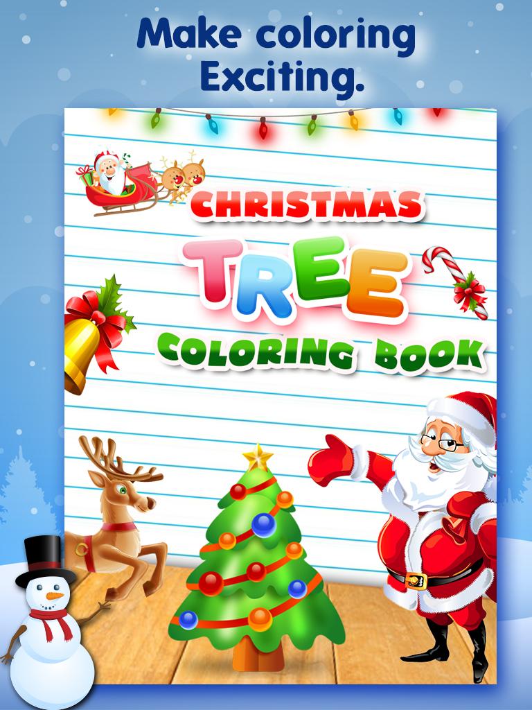 Android application Christmas Tree Coloring Book screenshort