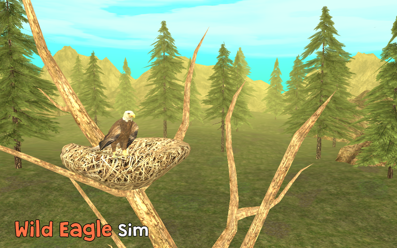Android application Wild Eagle Sim 3D screenshort