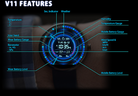V11 Watch Face for Moto 360