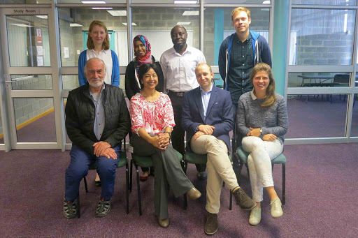 MEDICINE MATTERS: Frere Hospital now also trains doctors from other parts of the world. Back from left, Joanna Hunter (UK), Shazmeen Ramzan (Tanzania), Ibrahim Makumba (Tanzania), Gaetan Catala (Belgium) and, front, Professor David Morrell, hospital CEO Dr Rolene Wagner, Aidan Joyce (UK), and Laurence Mentrop (Belgium) Picture: VUVU VENA