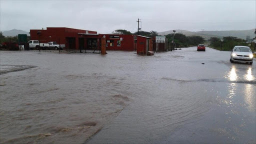 Flooding in heavy KwaZulu0Natal rains.