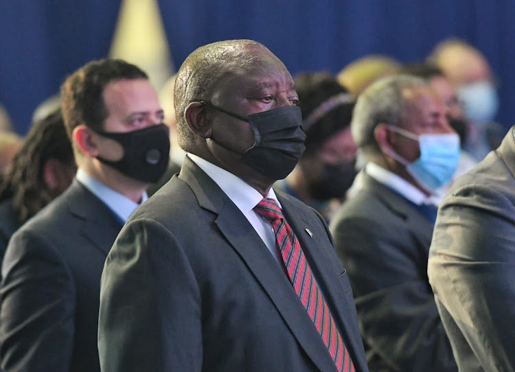 President Cyril Ramaphosa at the official local government election results announcement in Tshwane on Thursday.