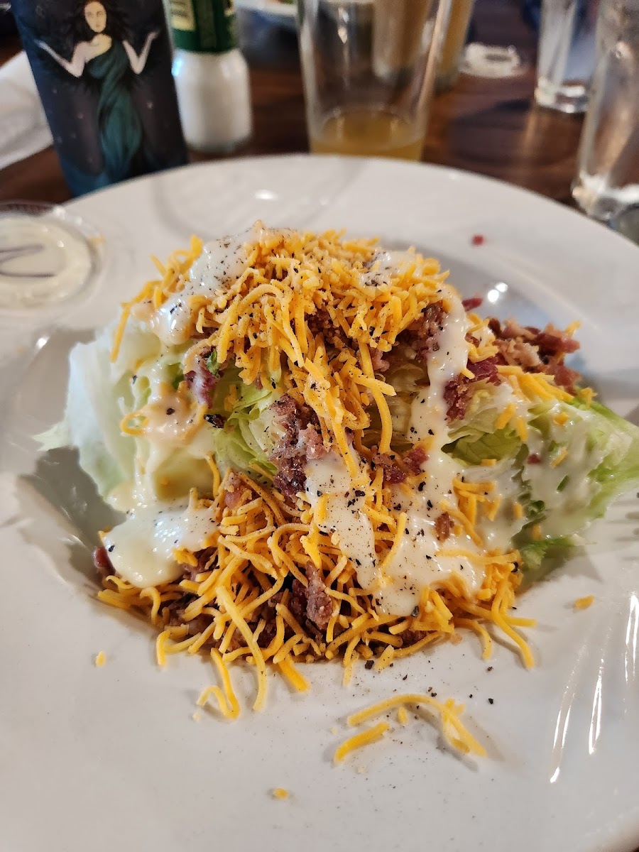 Wedge Salad with Sandy's amazing dressing