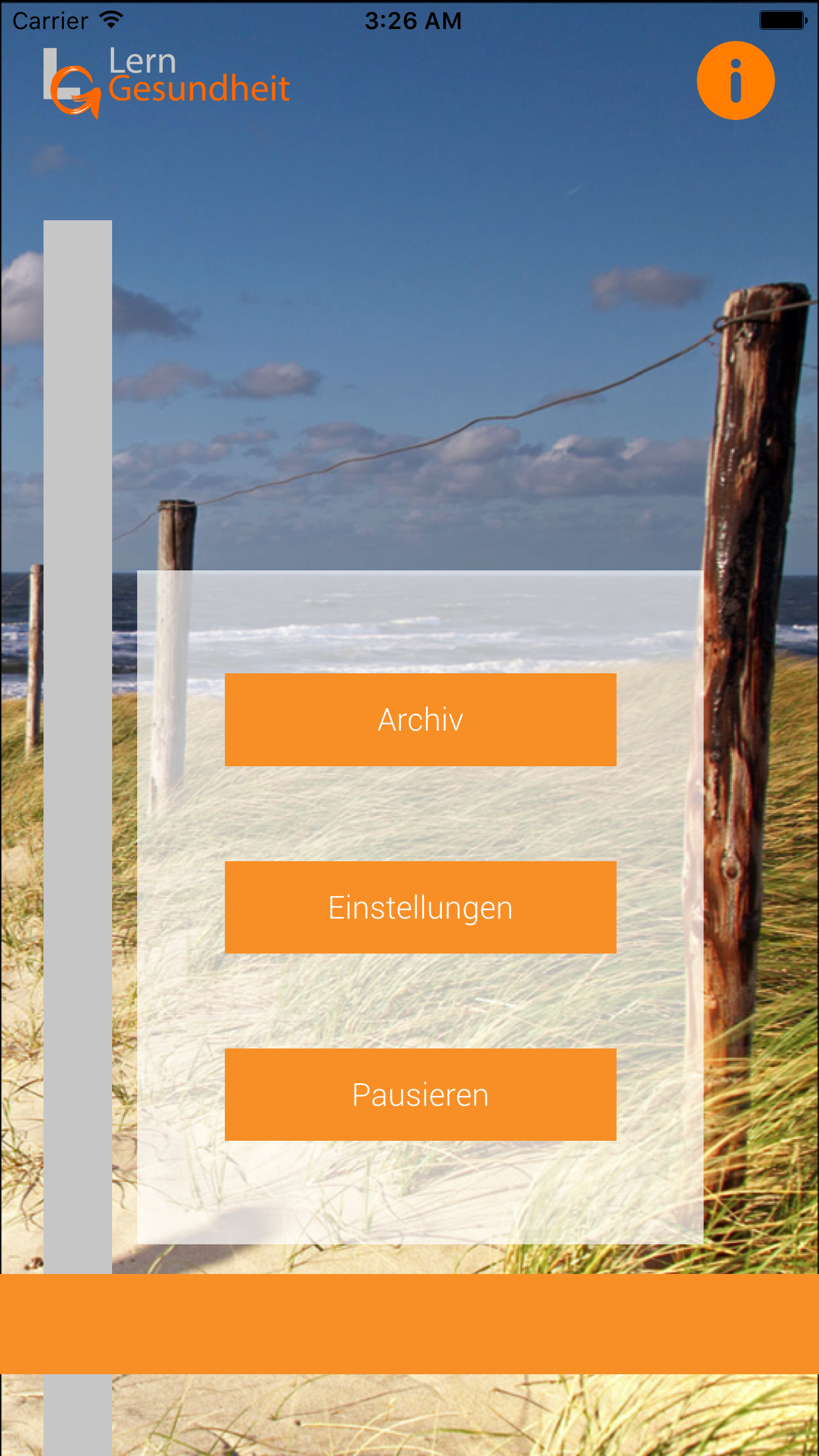 Android application LernGesundheit - Dankbarkeit screenshort