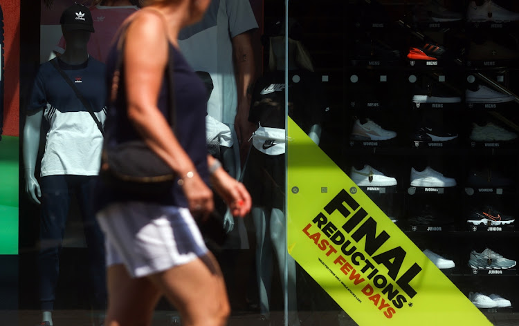 A sign advertising final reductions in the window of a sports clothing store in Maidstone, U.K. Picture: Chris Ratcliffe/Bloomberg