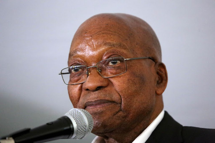 Former president Jacob Zuma during his welcome home prayer in Nkandla on May 31, 2018.