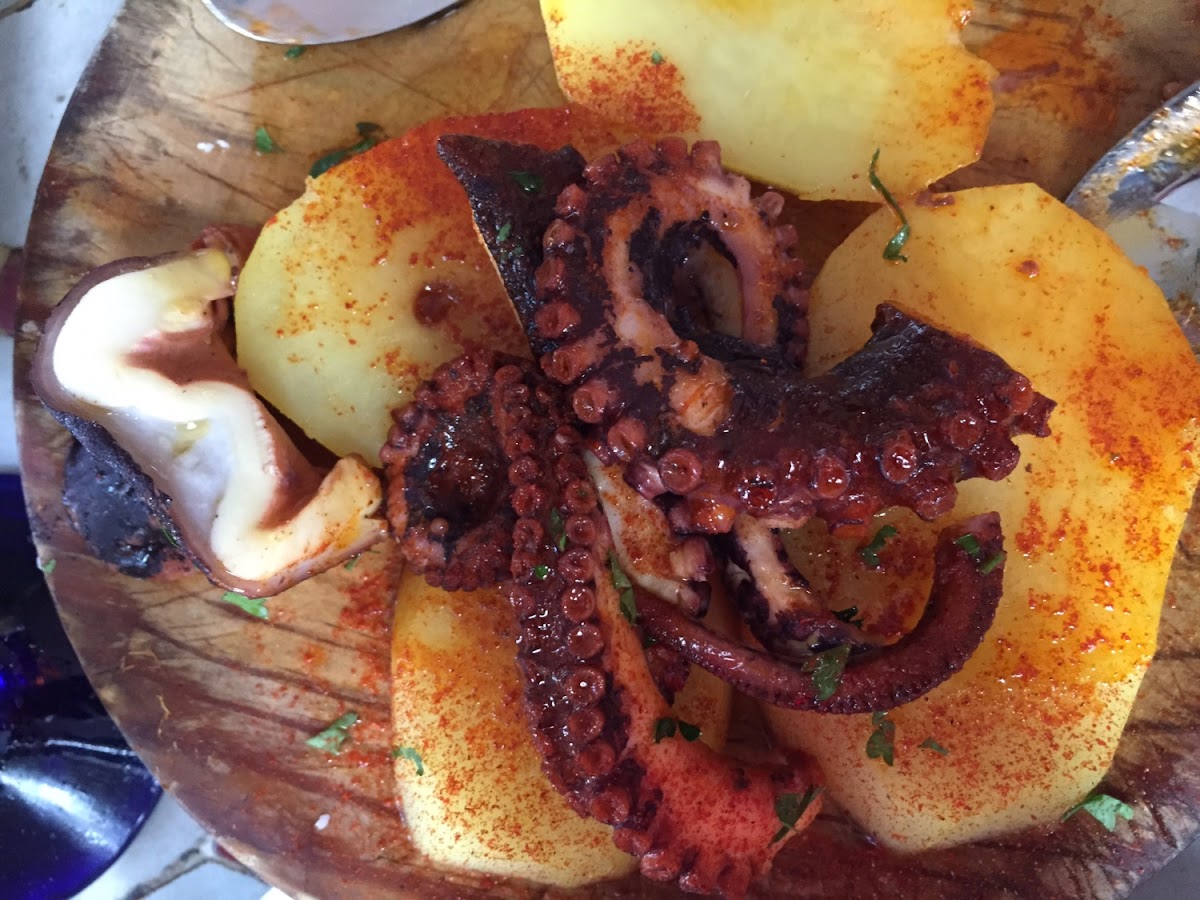 Gluten free octopus tapas. So tender!