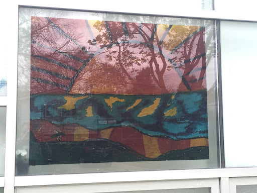 Hill Center Window Mural Art