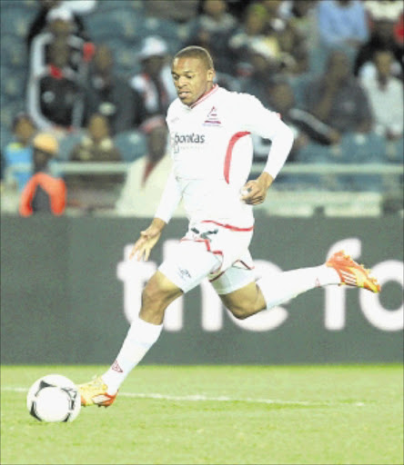 PRIZED ASSET: Free State Stars striker Edward Manqele is in demand. Photo: Antonio Muchave