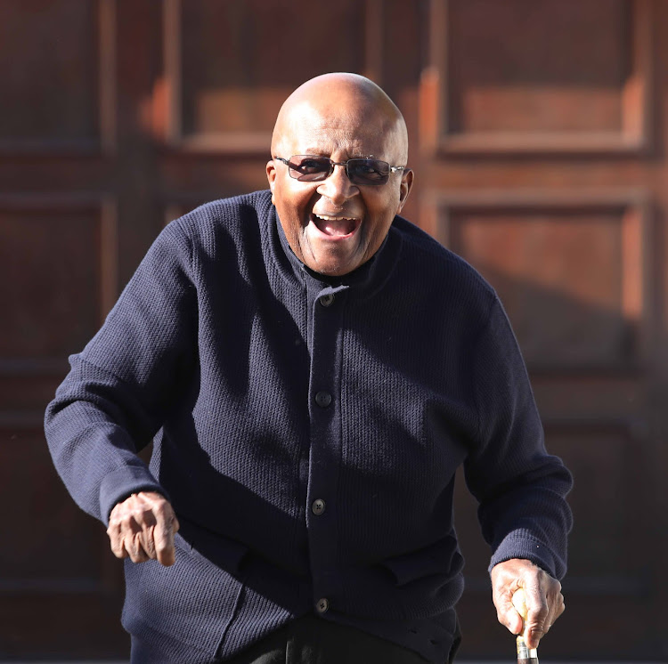 Archbishop Emeritus Desmond Tutu cast his vote at his residents in Milnerton, Cape Town.