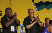 South Africa’s President Jacob Zuma (right) and Deputy President Cyril Ramaphosa. The jury is out on whether Ramaphosa will break ranks.