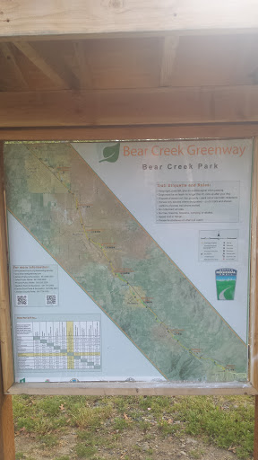 Bear Creek Greenway Information board.