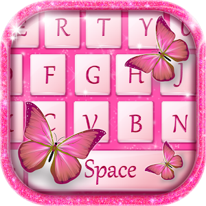 Download Butterfly Pink Keyboard Theme For PC Windows and Mac