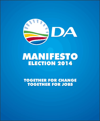 Helen Zille released the Democratic Alliance's manifesto in Polokwane, Limpopo, February 23, 2014