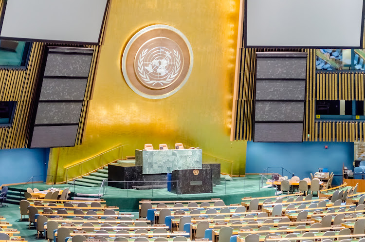File photo of the UN's general assembly's hall.